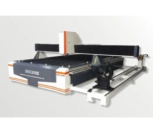 CNC plasma cutting machine with rotary attachment